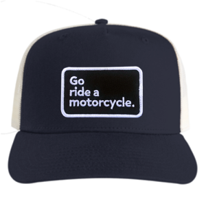 Go ride a motorcycle Mesh Contrast Trucker Hat