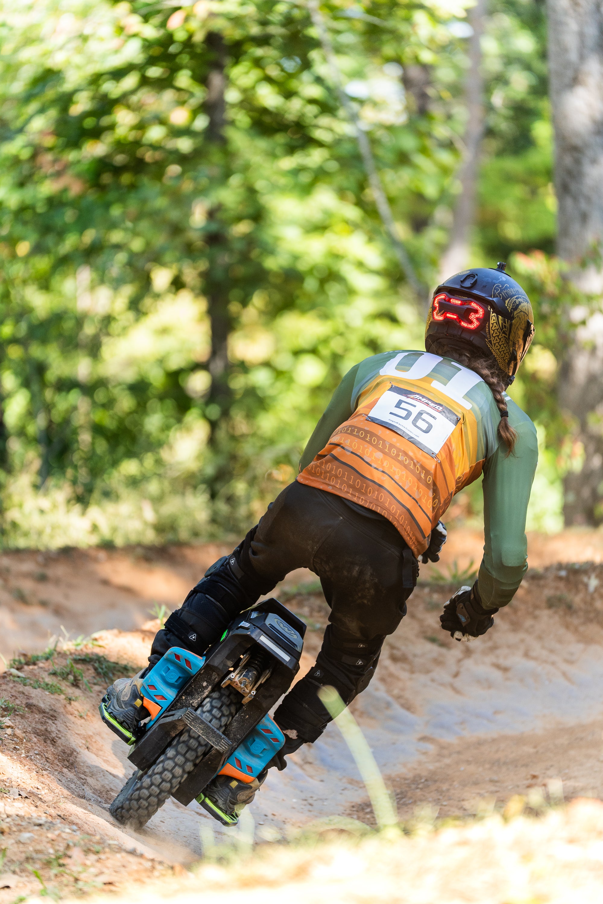 An EUC Racer at 2025 Amped Electric Games