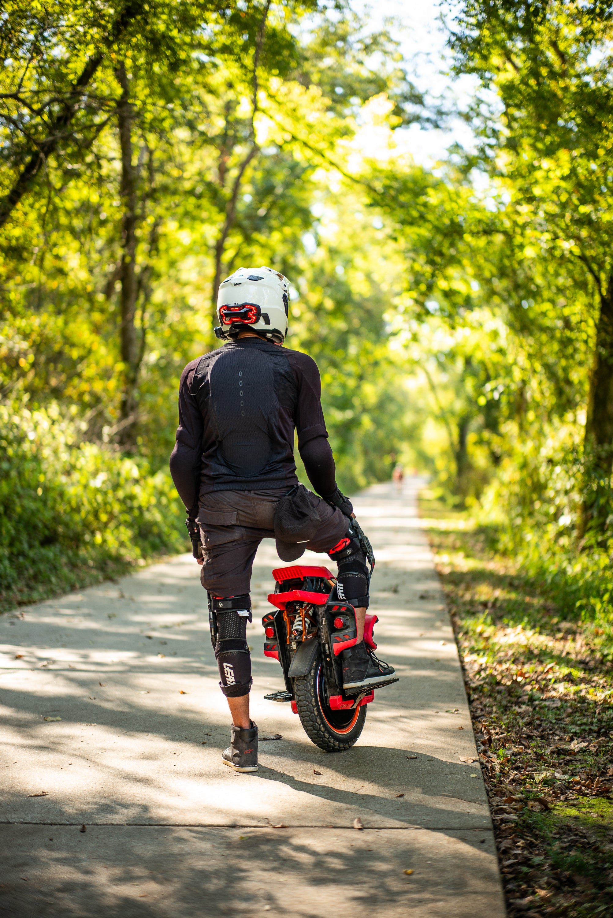 An EUC Racer at 2025 Amped Electric Games