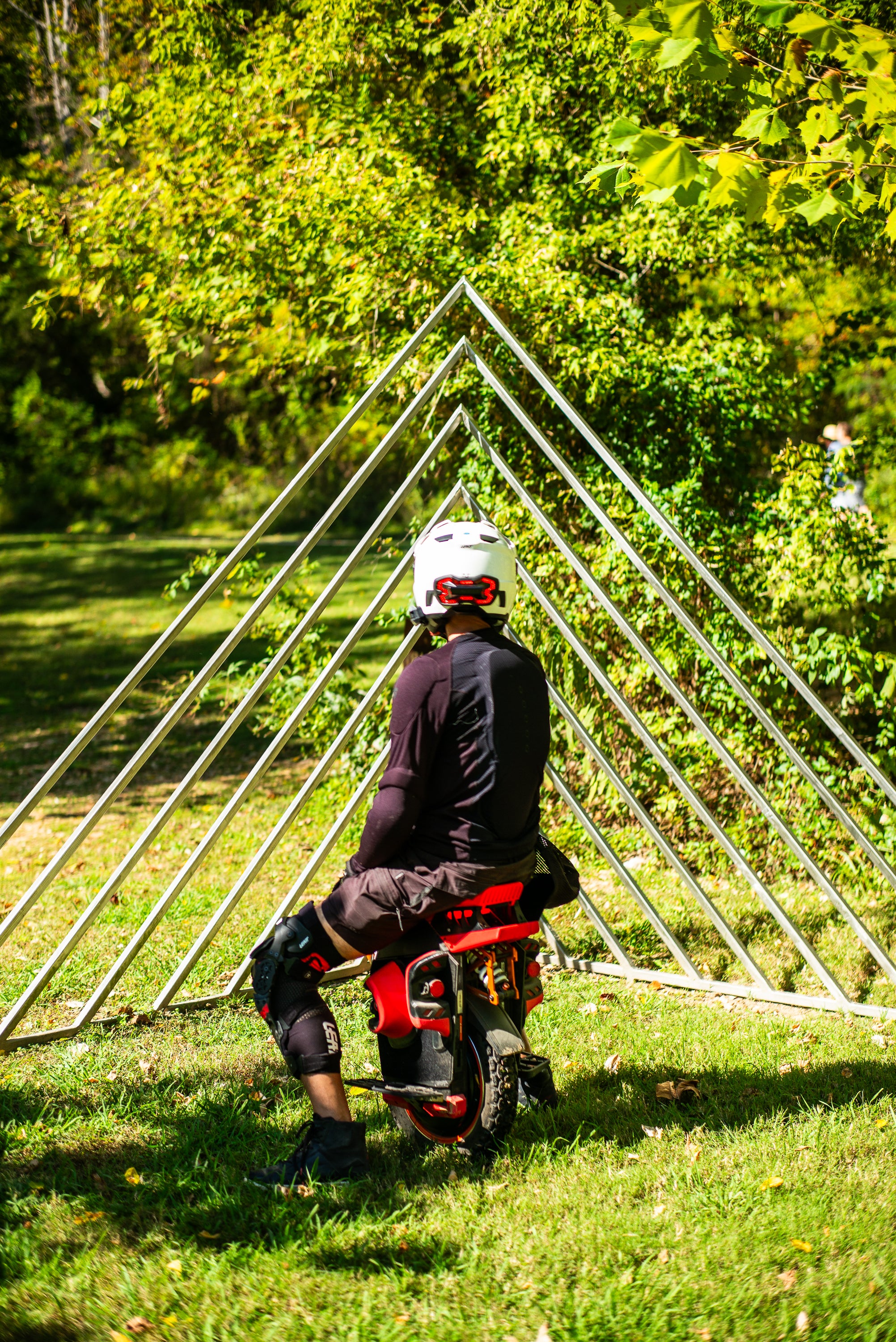 An EUC Racer at 2025 Amped Electric Games