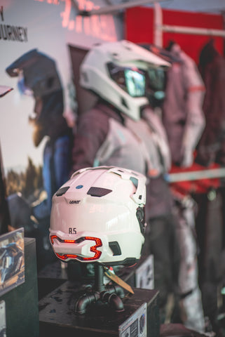 Leatt Helmet with a Brake Free at at BMW MOA's Rhythm & Rides Reunion